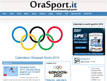Tablet Screenshot of orasport.it